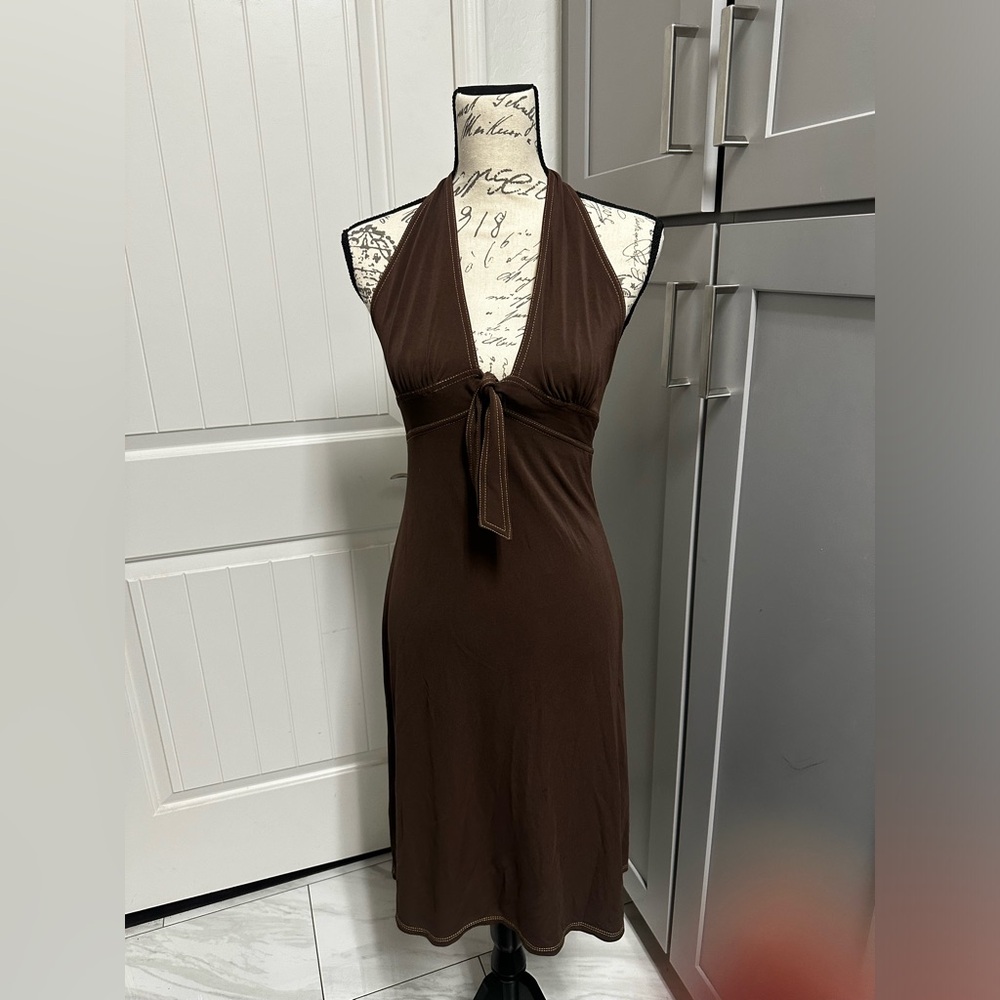 BCBG MaxAzria Halter Backless Dress Size S